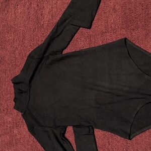 Black Long Sleeve Women's One Piece